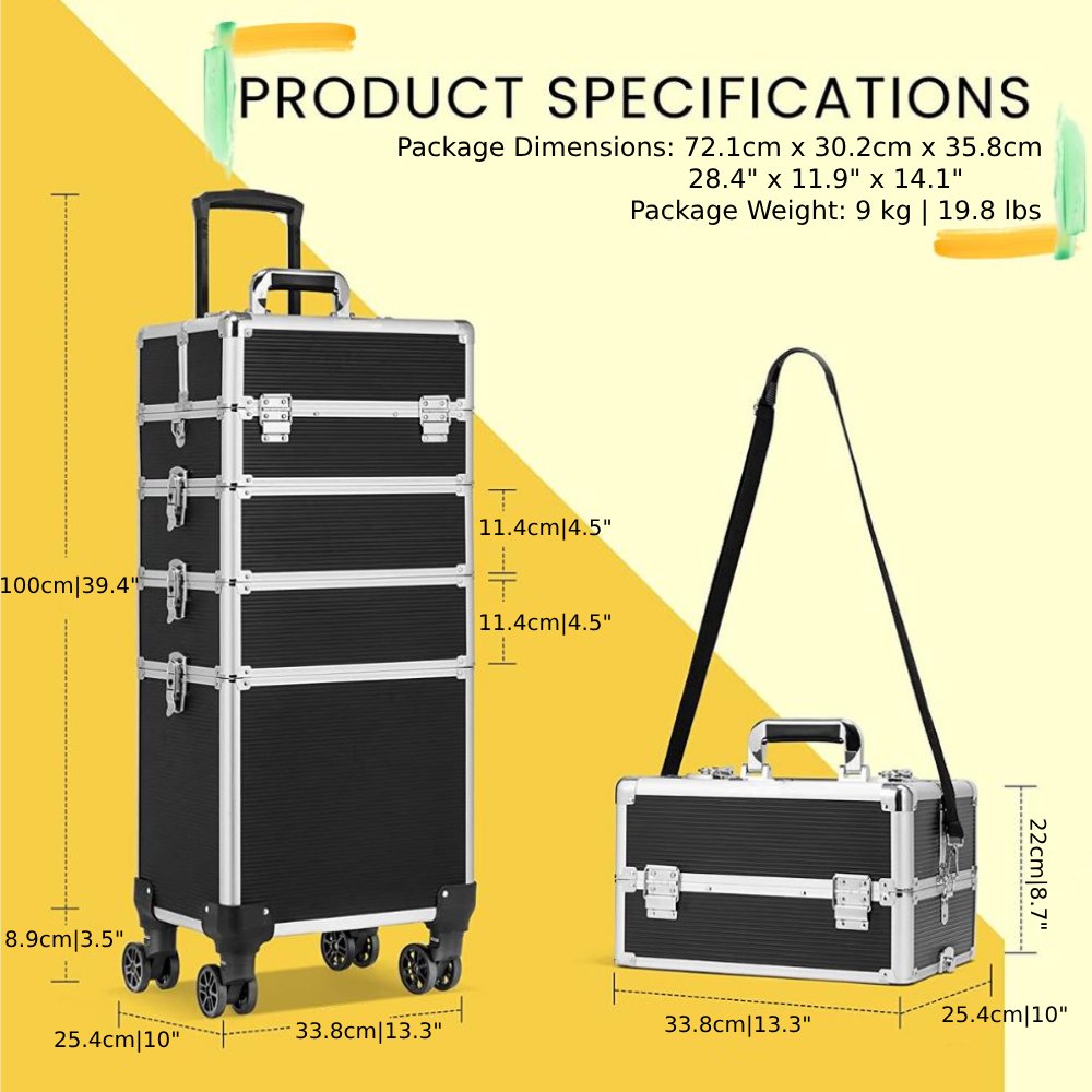 Professional Makeup Rolling Case: image 12